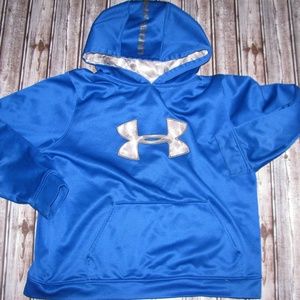 Boys size YXL underamour blue hoodie
